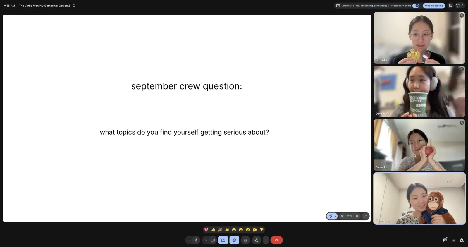 Monthly gathering